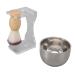 Huairdum men's shaving brush set shaving brush Bubble bowl kit stainless steel bowl good softness versatile can be used for hairdressing salon