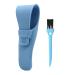 Razor case travel case razor portable razor protective cover razor travel case travel case for razors razor plane case portable silicone razor razor plane case razor cleaning brush (bleu)