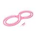WAYION 55" Afphgan Serenity Loom Knitting Board Weave Loom Kit with Step by Step Instructions Great for The Experienced Loom Knitter(Blue/Pink) (Pink)