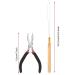 Premium Hair Extension Kit - Pliers Braiding Tools Crochet Hook & Silicone Micro Rings - Perfect for Hair Extensions & Feathers (Black) - Buy Online on SooperMarket.com