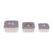 L SSIG Snack Box Set of 3 - Stainless Steel Tiny Farmer Lilac | Eco-Friendly & Durable Lunch Containers - Buy Online on SooperMarket.com