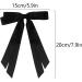 2 Pack Hair Bows for Women Black Bow Hair Clips French Barrette with Long Silky Satin Hair Ribbons for Women Girls(Black) - Buy Online on SooperMarket.com