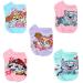 Nickelodeon Girl's 5 Pack Paw Patrol No Show Socks Small Sky Blue
