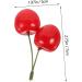 ABOOFAN 20 Pcs Artificial Cherry Artificial Foods Photo Props Fake Cherry Model Display Fruit Models Realistic Fruits Cherry Play Kitchen Fruit Toy Child Plastic Top Hat Kitchen Cabinet - Buy Online on SooperMarket.com
