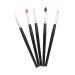 FOYTOKI 5pcs Silicone Eyeshadow Brush Glitter Eyeshadow Stick Glitter Outfit Lip Brush Plastic Handle