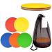 VGEBY 10Pcs Spot Markers, Flat Disc Markers Round Silicone Speed Agility Training Spot Cones Field Marker for Soccer, Basketball, Baseball Athletics Supplies