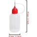 30 Pcs Precision Tip Applicator Bottles Set for DIY Quilling Craft and Acrylic Painting - 1oz Translucent Bottles with Colored Tips and Mini Funnels - Buy Online on SooperMarket.com
