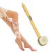 BTSEURY Long Handle Liquid Bath Brush Detachable Back Body Bath Scrubber Exfoliating Soap Dispensing Bath Brush (Yellow
