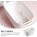 FOMIYES Basin Tub Retro Wash Basin Manicure Bowl Manicure Bowl Soaking Soak Bowl Nail Art Polish Remove Hand Wash Manicure Spa Tool White Portable Wash Basin Nail Art Soaking Bowl Hand Soak Bowl - Buy Online on SooperMarket.com
