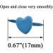Hahiyo Heart Shaped Brads 200PCS Mixed Color 8.8x9.2mm - Metal Fasteners with Strong Penetration for Scrapbook Tag - Easy Bend, No Jagged Groove or Burr, Rust Resistant - Buy Online on SooperMarket.com