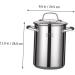 PRETYZOOM 1 Set Fry Pan Stock Pot with Strainer Basket Outdoor Chicken Fryer Fat Storage Can Mesh Steamer Basket Small Roasting Pan Deep Pan with Lid Stainless Steel Pot Soup Pot - Buy Online on SooperMarket.com