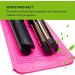 ANGENIL Silicone Mat Pouch for Professional Hair Straightener/Curling Iron 2 in 1 Titanium Ceramic Flat Iron/Curling Wand Pink - Buy Online on SooperMarket.com