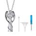 Prosteel urn chain personalized cross/maria/life tree trailer necklace memorial ash pendant with 55cm/50cm chain chain stainless steel/18k gilded memory jewelry accessory 05 silver not personalized