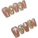 Handmade wearable nail enhancement product crystal cat eye ice transparent bare powder whitening fake nail patch detachable (Color : M Length) - Buy Online on SooperMarket.com