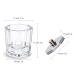 Kalolary 2Pcs Nail Art Dappen Dish & 6Pcs Acrylic Nail Brush Set | Mini Glass Cup with Lid | Crystal Bowl for UV Gel DIY | Purple Acrylic Liquid Powder Styling Tool - Buy Online on SooperMarket.com