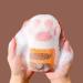 Body Exfoliating Sponge Elastic Bath Sponge Cute Bathing Clean Scrub Brush with 4 Cat Paws - Buy Online on SooperMarket.com