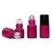 JIHUOO 15pcs Glass Essential Oil Roller Bottles Refillable Roll On Empty Bottle Vial Rose Red 2 ML Rose Red 2ml