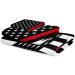 PakiInno Red Line American Flag Respect Firefighter Towels Set - Soft & Absorbent Bath Towels for Fitness, Sports & Travel - 3 Piece Set - Independence-035pak1714 - Buy Online on SooperMarket.com