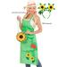 Shop Carnival Clothes: Ladies Gardener Apron & Headband Costume - One Size Floral Design - Buy Online on SooperMarket.com