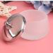 Frosted Glass Dappen Dish with Lid - Nail Art Acrylic Liquid Powder Container - Buy Online on SooperMarket.com
