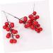 ABOOFAN 30 Pcs Christmas Red Fruit Decoration Artificial Berry Branches Berry Fruit Picks Artificial Berries Branches Christmas Berry Decorations Wedding Foam Banquet Artificial Flower - Buy Online on SooperMarket.com