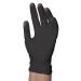 BaBylissPRO Reusable Black Satin Latex Gloves for Salon Hair Colouring 4 per box Medium