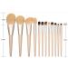 Buy DFHBFG 12-Piece Wooden Handle Makeup Brush Set | Premium Powder Shadow & Eyebrow Brushes | International Shipping Available - Buy Online on SooperMarket.com