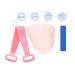 Silicone Bath Body Brush Exfoliating Back Scrubber - Easy to Clean, Eco Friendly, Long Lasting - Pink - Buy Online on SooperMarket.com