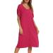 Jecarden Women's Maternity Nightgown - Short Sleeve Modal Cotton Sleepwear in Red XL - Buy Online on SooperMarket.com