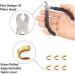Sopoger Archery Bow Square Nocking Points Pliers Kit - T Shape Turning Ruler Tool for Recurve Compound Bow, Black - Buy Online on SooperMarket.com