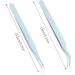 2 PCS Stainless Steel Straight and Curved Tip Lash Extension Tweezers for Nail Art and Eyelashes - Buy Online on SooperMarket.com