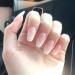 Brishow Short Fake Nails Peach Gradient Ballerina - 24pcs Full Cover Acrylic Stick on Nails for Women and Girls - Buy Online on SooperMarket.com