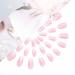 VATOCU Short Pink French Flame Coffin Press-On Nails - 24 Shiny Ballerina Nail Tips for Women & Girls - Buy Online on SooperMarket.com