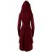 Renaissance Women's Lace-Up Hooded Robe Dress - Vintage High-Low Cloak [Color 05, Size Small] - Buy Online on SooperMarket.com