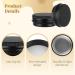 24 Pcs Mini Cosmetic Jars - 15 Ml Aluminum Balm Lotion Jars with Black Metal Lids for Travel & Daily Use - Perfect for Business & Personal Care - Buy Online on SooperMarket.com