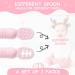 Vicloon Baby Fork and Spoon Set - 2Pcs Silicone Weaning Spoon for Self Feeding - Easy Grip Toddler Cutlery Kit - Soft Infant Utensils (Pink) - Buy Online on SooperMarket.com