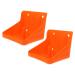 2pcs Cattle and Sheep Lick Brick Box Horse Salt Livestock Mineral Block Holder Deer Food Blocks Holder Livestock Accessory Professional Salt Block Rack Cows Food Bowl Pp Animal 17x16.5cm Red