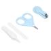 Kids Nail Set Stainless Steel Round Tweezers Prevent Accidental Injury Safe Feeding Kids Nail File Bedroom Storage Box