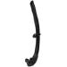 Diving Breathing Tube Portable PVC Silicone Comfortable Flexible Wet Breathing Tube for Free Diver for Adults Children(Black)