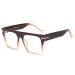 Jurchio Unisex classic glasses for men and women |Space glasses frame in the vintage look |Without strength clear glass glasses glasses with glasses case brown