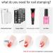Silicone Nail Stamper French Tip with Scraper for Nails Manicure Tools Stamp Polish Stencil Template for Manicure Tools Nail Art Template Seal Stamper Scraper - Buy Online on SooperMarket.com