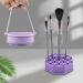 Makeup Brush Clean Set Makeup Brush Cleaning Mat&Hanging Drying Net Hangable Makeup Brush Cleaning Bowl with Drying Makeup Brush Holder for Brushes Makeup Sponge Powder Puff (Purple) - Buy Online on SooperMarket.com