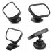 Universal Adjustable Car Baby Rear View Safety Mirror - Suction Cup & Clip - Black | 1 Piece - Buy Online on SooperMarket.com