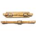Buy PS Horse Articles Soft Leather Noseband & Chin Strap Set - Natural Color with Gold Fittings - International Shipping Available - Buy Online on SooperMarket.com
