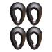 Minkissy silicone ear cover waterproof hair dye ear protector hairdresser earrot to salon hair color shower shower bathing 2 pair