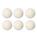 Dekaim 6pcs Wool Drying Balls Reusable Static Reduction Time Saving Skin Friendly Softener Ball for Clothes(3CM)