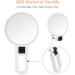 Double Sided 5X/1X Magnifying Hand Held Makeup Mirror - Compact Cosmetic Vanity Mirror for Girls Ladies - White - Buy Online on SooperMarket.com