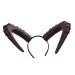 HAPINARY 1pc Devil's Horn Headband Bull Horn Headpiece Halloween Hair Accessories Women Long Horns Headpiece Devil Cosplay Hair Accessory Evil Horn Headdress Cosplay Headpiece Headbands Pu