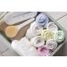 JM Bamboo Baby Washcloths Set - 8 Soft Cloths for Sensitive Skin | 25x25 cm Green & White with Laundry Bag - Ideal for Baby Care - Buy Online on SooperMarket.com