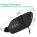 Premium Black Bike Saddle Bag | Waterproof Under Seat Pouch for Mountain & Road Bikes | Cycling Wedge Pack for Accessories Storage - Buy Online on SooperMarket.com